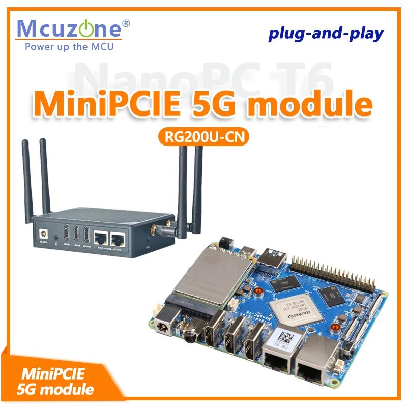 NanoPi T6 MiniPCIE 5G  RG200U-CN ̺  ÷  ÷  